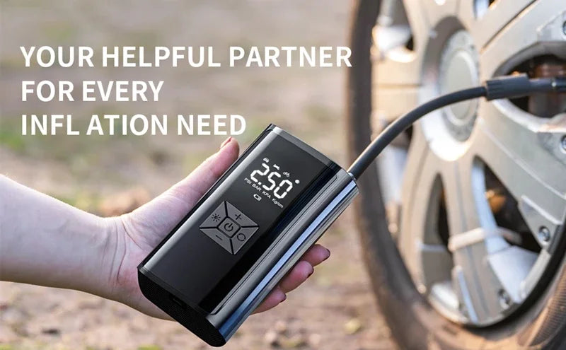YIJU Wireless Air Pump 150psi Portable Electric Tire Inflator For Car Bicycle Motorcycle Mini Air Compressor Tire Air Injector