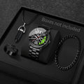 4PCS Fully automatic non mechanical watch men's car wheel hub quartz watch Korean version trendy student watch