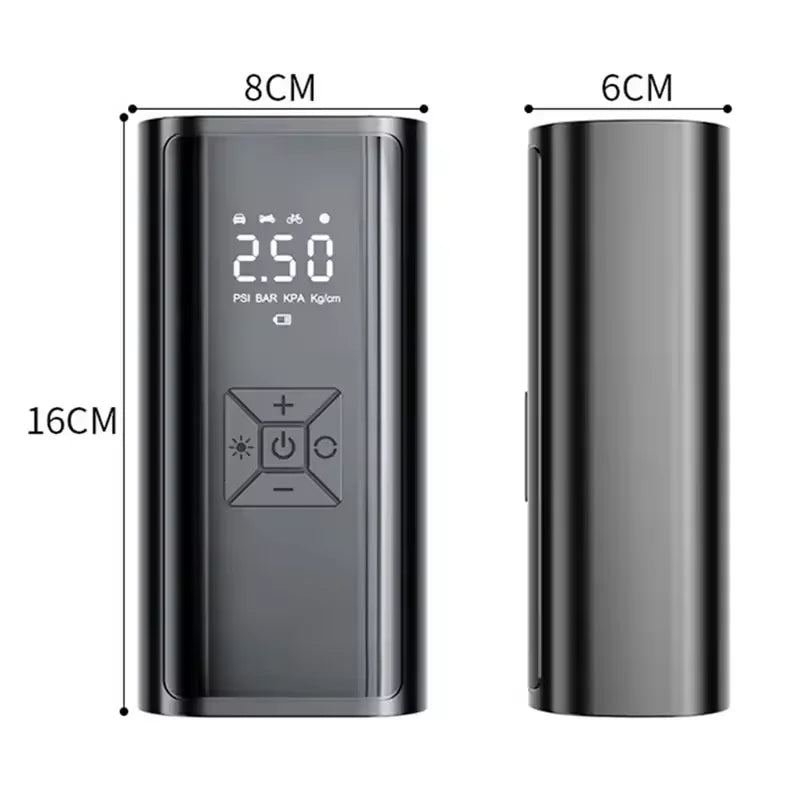 YIJU Wireless Air Pump 150psi Portable Electric Tire Inflator For Car Bicycle Motorcycle Mini Air Compressor Tire Air Injector